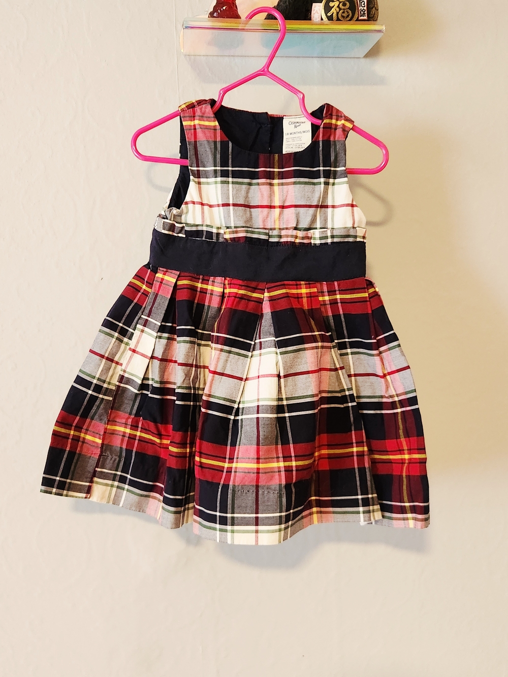 OshKosh B'gosh 18 Month Plaid Holiday Dress